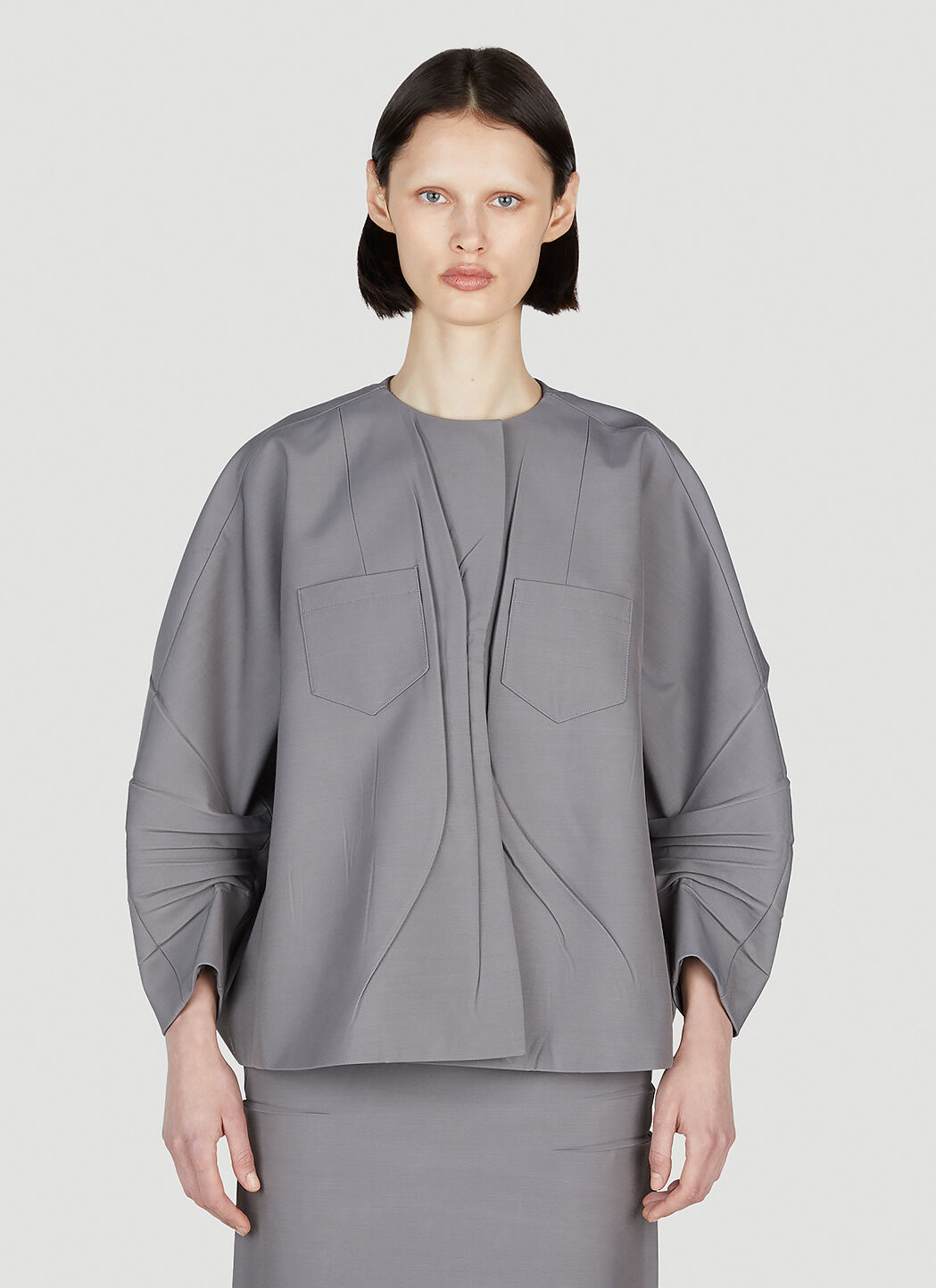 Grey prada cheap jacket