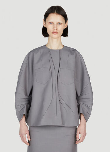 Prada Gabardine Jacket Grey pra0252052