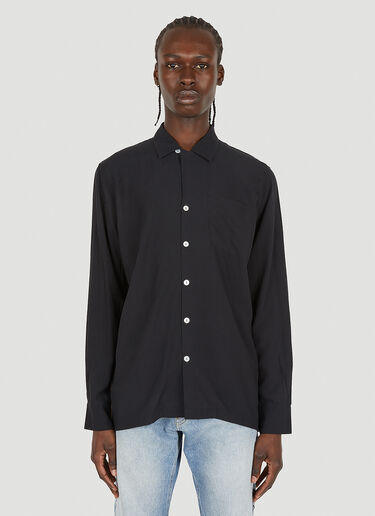 Endless Joy Abstract Motif Long Sleeve Shirt Black enj0148004