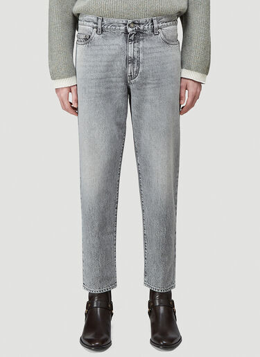 Saint Laurent Carrot Jeans Grey sla0143015