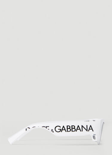 Dolce & Gabbana Logo Print Sunglasses White ldg0353005