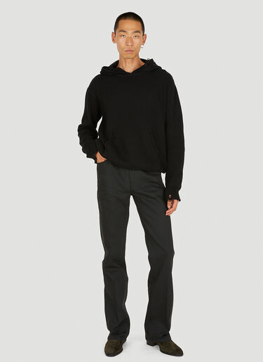 Saint Laurent 仿旧连帽运动衫 黑 sla0149014