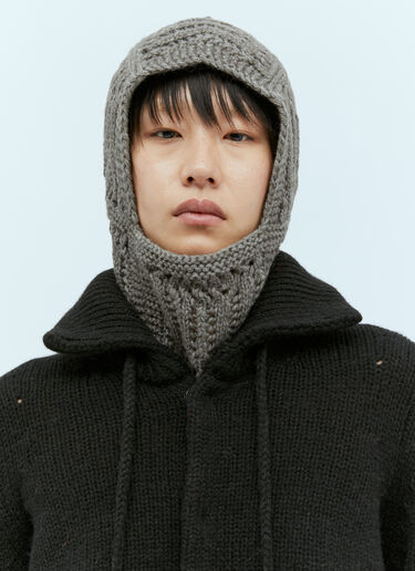 Lemaire Textured Stitch Hood Grey lem0254014