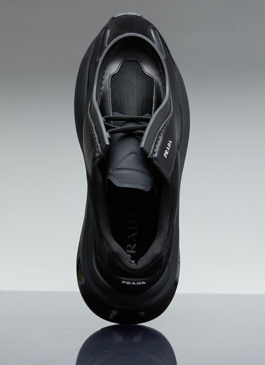 Prada Systeme Brushed Leather Sneakers Black pra0154011