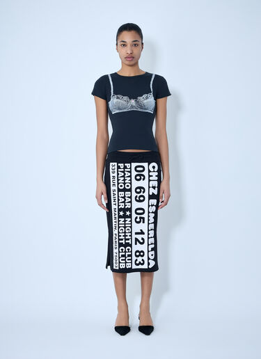 Vaquera Bra-Print T-Shirt Black vaq0264010