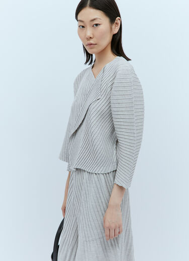 리넨 라이크 플리츠 가디건 Issey Miyake 리넨 라이크 플리츠 가디건 그레이 ism0253007