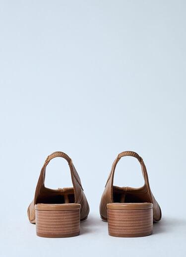 Maison Margiela Tabi Slingback Shoes Beige mla0259024