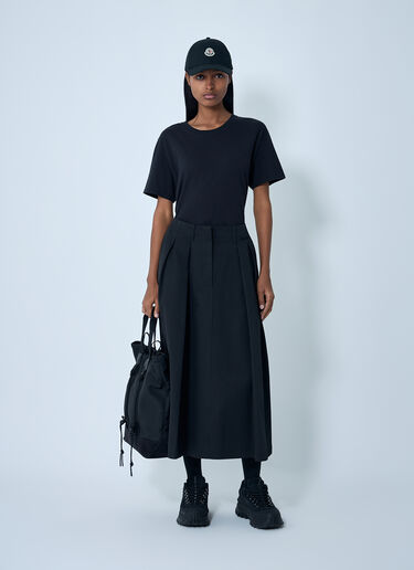 Moncler Cotton Midi Skirt Black mon0262037