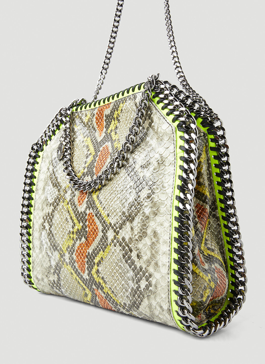 Stella McCartney Falabella Snakeskin Tote Bag in Grey LN CC