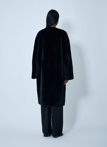 TOTEME Shearling Coat Black tot0262031