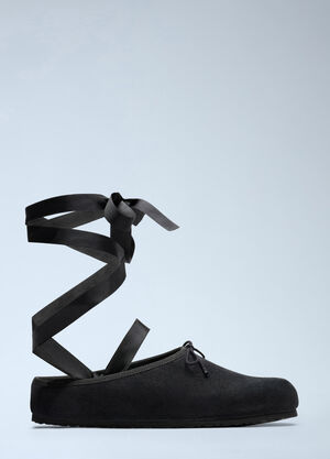 Birkenstock 1774 x Repetto Suede Slip-On Footwear Black brs0265005