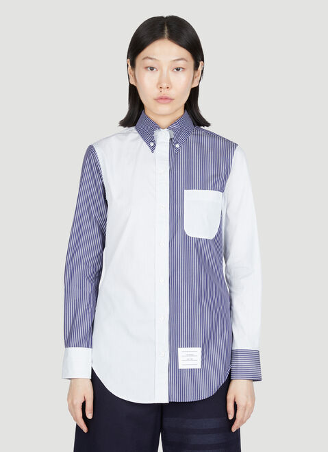 Thom Browne Fun Mix Pinstripe Shirt White thb0253021