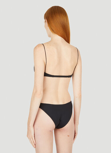 Ziah Almond Fine Strap Bikini Top Black zia0250007