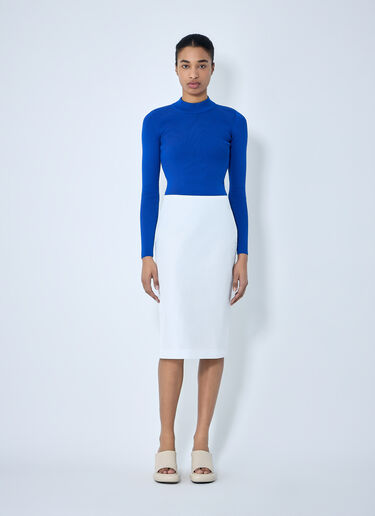 Jil Sander High-Waisted Pencil Skirt White jil0264037
