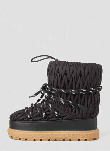 Miu Miu Matelassé Après-Ski Boots Black miu0251014