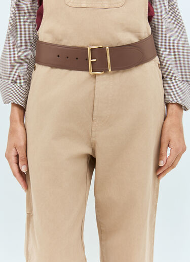 Miu Miu Leather Belt Brown miu0258058