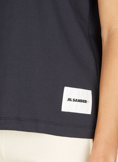 ロゴパッチTシャツ Jil Sander+ ロゴパッチTシャツ ブラック jsp0253001