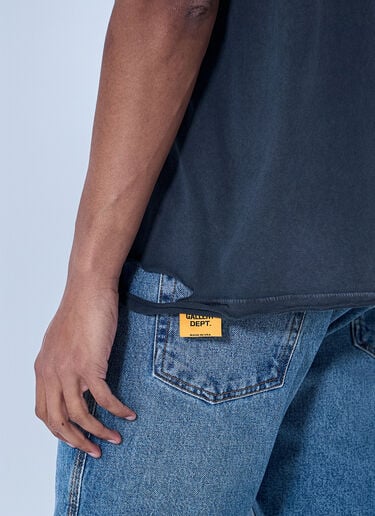 Gallery Dept. Distressed Cotton Jersey T-Shirt Grey gdp0164007