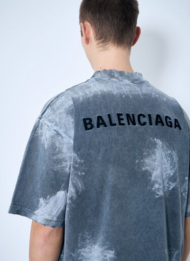 Balenciaga Logo Print T-Shirt Grey bal0159010
