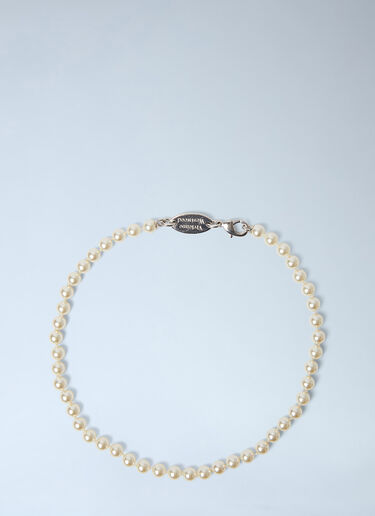 LN-CC® - Vivienne Westwood: Stuart Swarovski Pearl Necklace - White Vivienne Westwood Stuart Swarovski Pearl Necklace White vvw0148020
