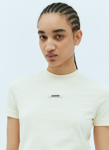 Jacquemus Le Gros Grain T 恤 米色 jac0256035