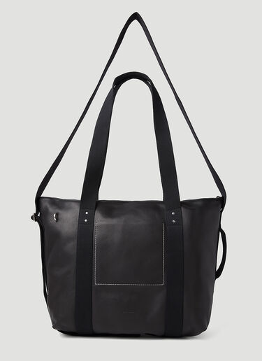 Rick Owens Trolley Leather Tote Bag Black ric0153033
