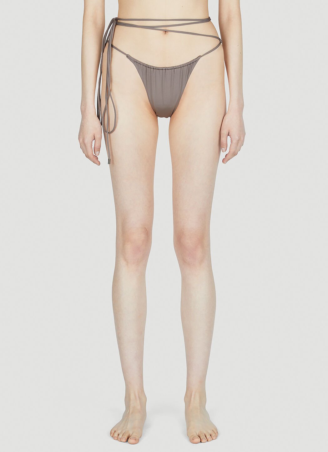 Saint Laurent Strappy Bikini Briefs Beige sla0253077