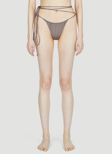 Saint Laurent Strappy Bikini Briefs Grey sla0251039