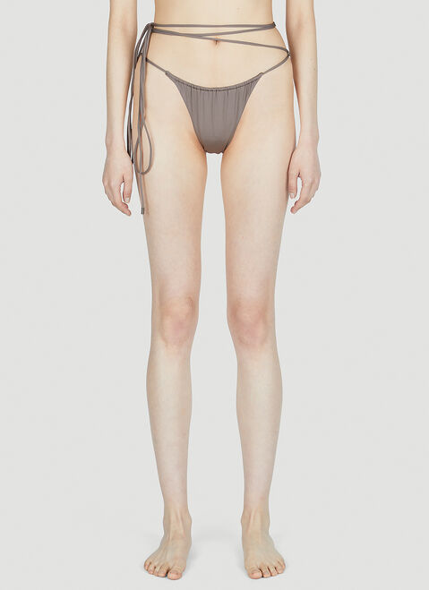 Bottega Veneta Strappy Bikini Briefs Black bov0255014