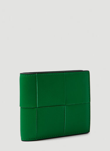 Bottega Veneta Intreccio Bi-Fold Wallet Green bov0149058