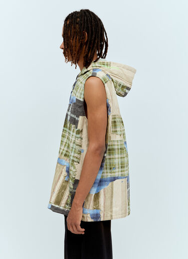 Acne Studios Check Print Vest Green acn0156006