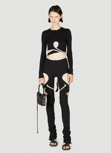 Otto Wrap Loop Top Ottolinger Otto Wrap Loop Top Black ott0251005