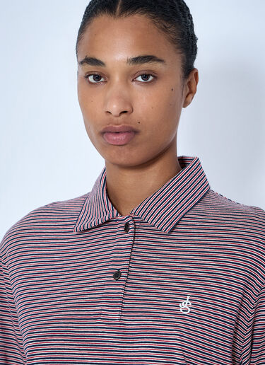LN-CC® - Jil Sander: 长袖Polo衫 - 红色 Jil Sander 长袖Polo衫 红色 jil0265007