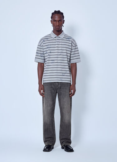 LN-CC® - VETEMENTS: Scribbled Polo - Grey VETEMENTS Scribbled Polo Grey vet0166006