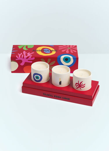 Assouline Mini Candles Travel Set From Home Red wps0691691