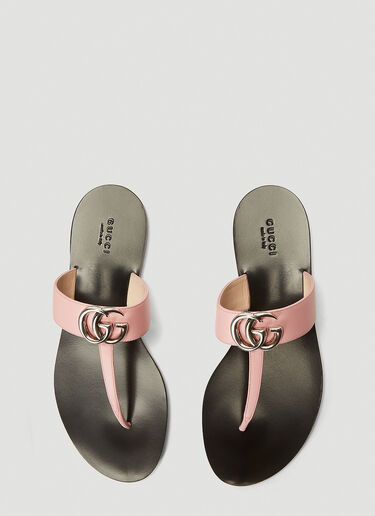 Gucci Marmont Thong Sandals Pink guc0241076