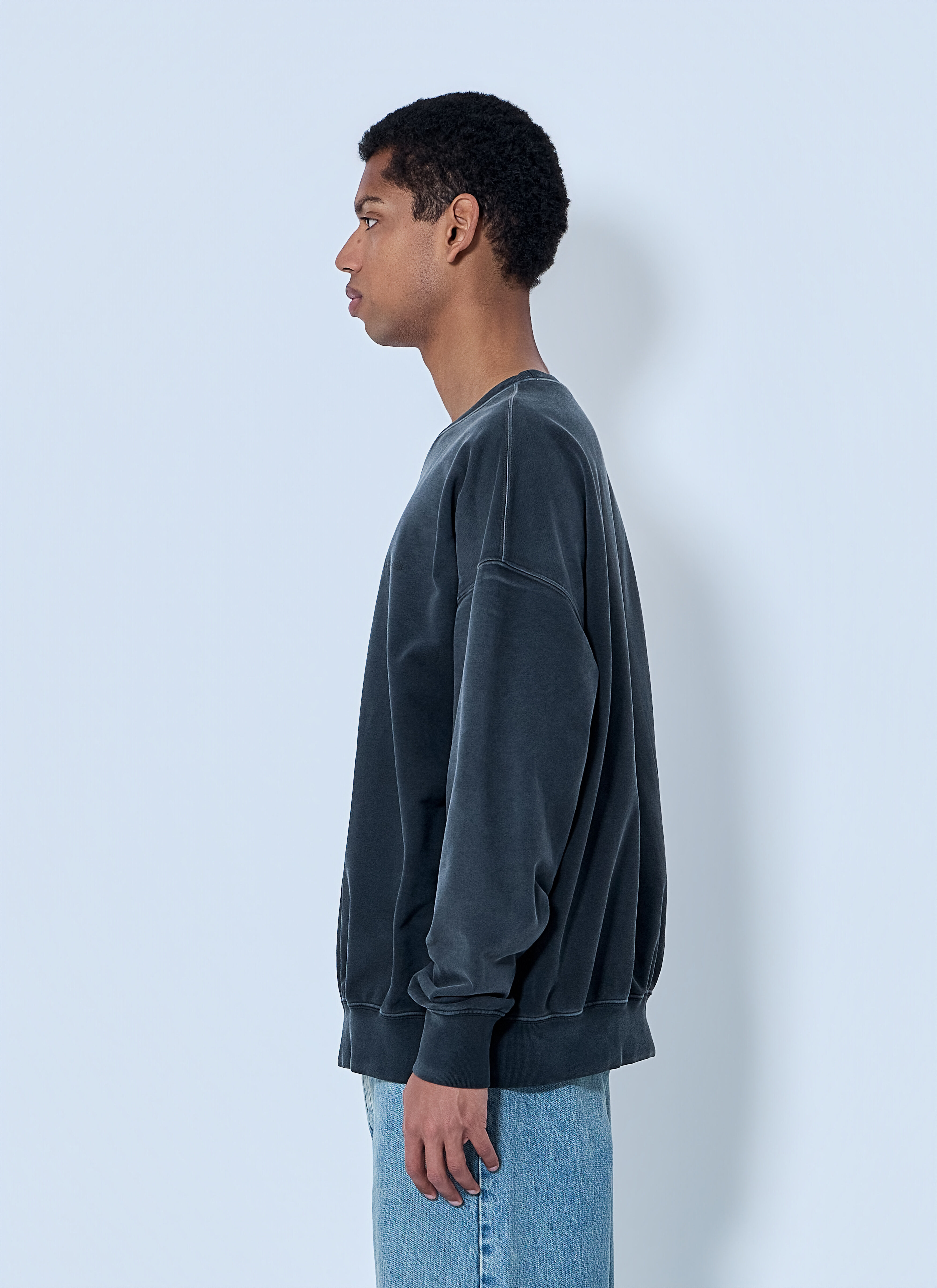 Maison Margiela Men's' Cotton Jersey Sweatshirt in Navy | LN-CC®