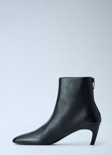 Toteme Soft Nappa Ankle Boots Black tot0265025