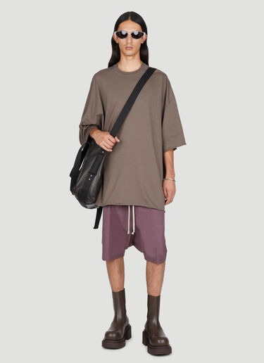 Rick Owens トミー T オーバーサイズ T シャツ ブラウン ric0153017