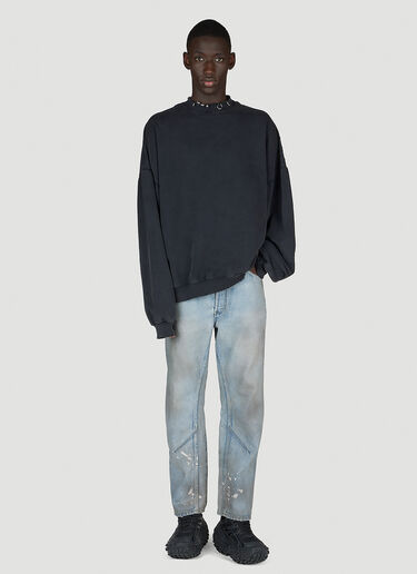 Balenciaga Pierced Sweatshirt Black bal0154016