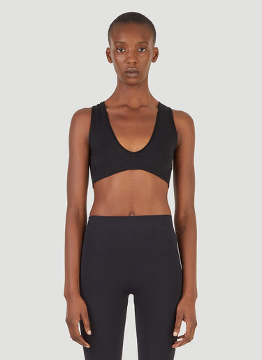 Rick Owens V-Neck Bra Top Black ric0245036