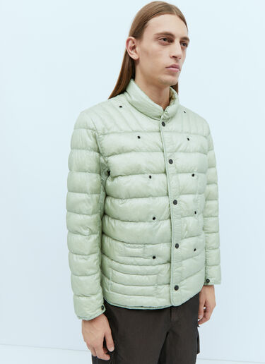 Stone Island 徽标贴饰双层夹克 橄榄色 sto0154027