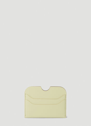 Acne Studios Logo Print Card Holder Green acn0152060