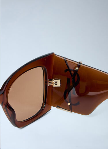 Saint Laurent SL M119 Cat-Eye Sunglasses Brown sla0263107