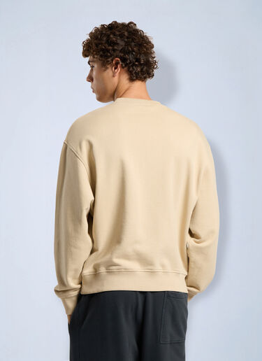 Palm Angels Neck Logo Regular Crew Beige pma0166276