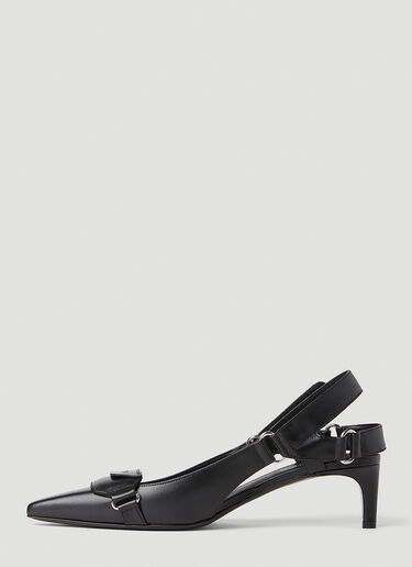 Courrèges Racer Slingback Heels Black cou0251042