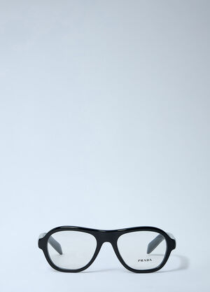 Prada Rectangular Acetate Eyewear Black lpr0362006