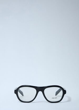 Prada Rectangular Acetate Eyewear Black lpr0362006