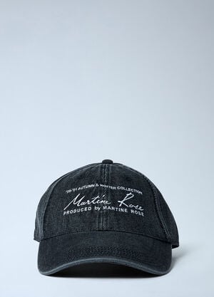Martine Rose Logo Motif Baseball Cap Black mtr0162013