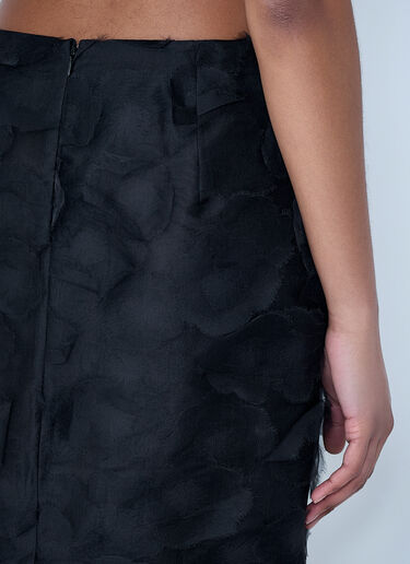 Max Mara Textured Long Skirt Black max0264310